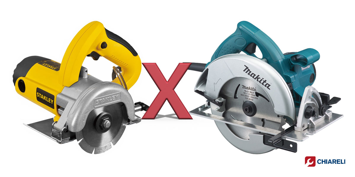 Diferenças entre a Serra Mármore (Makita) e a Serra Circular