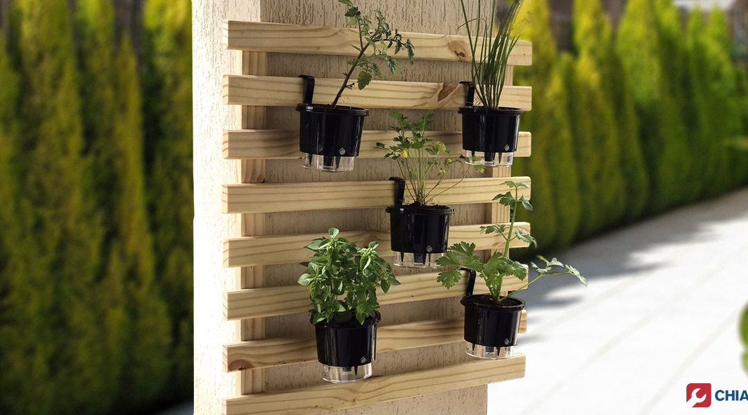 Suporte para plantas com pallets