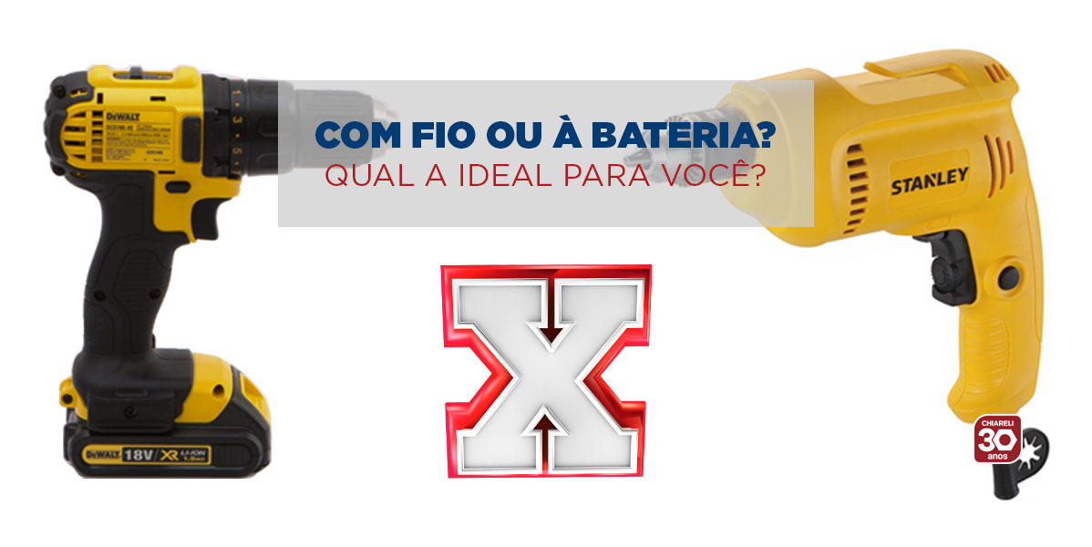 Ferramenta com fio ou à bateria?